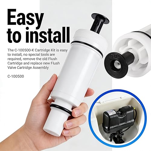 Miniatura 2 de C-100500-K C-100500-Kit Kit de Cartucho de Repuesto Kit de Ensamblaje de Cartucho de Válvula de Descarga para Cartucho m-101526-f3 503 504, Blanco