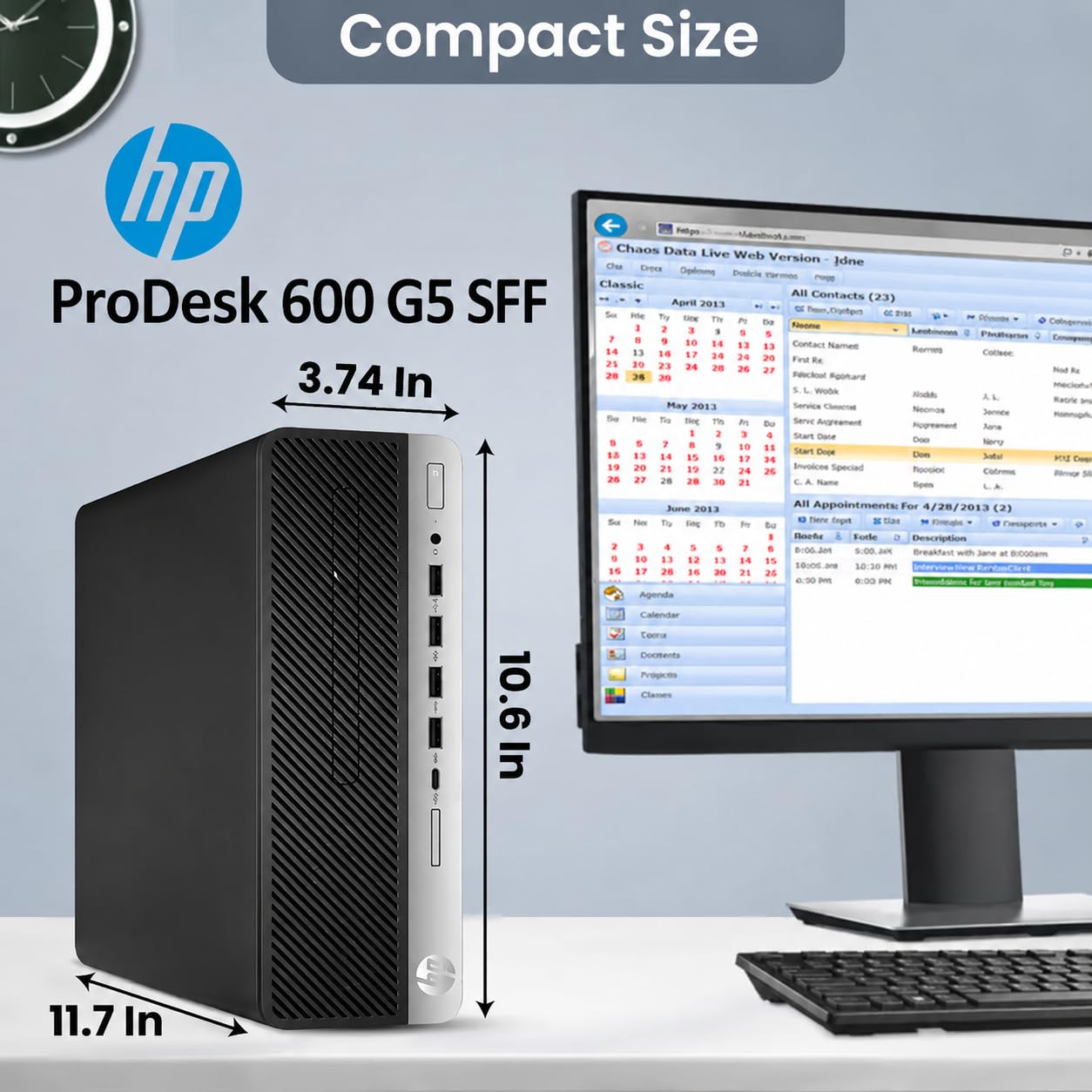 Amazon.com: HP Computadora de escritorio ProDesk 600 G5 SFF, Intel