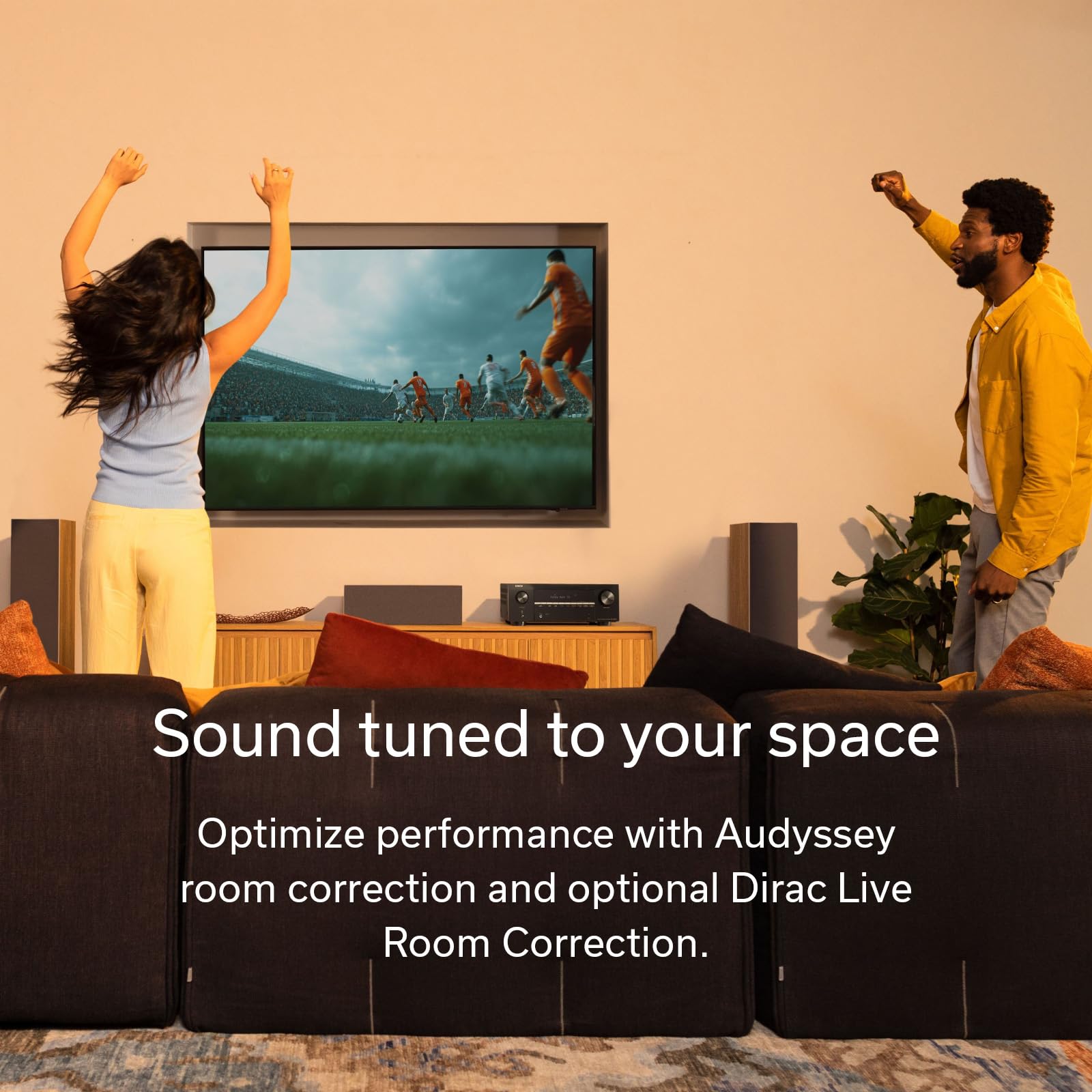 Denon AVR-X2900H 7,2-kanałowy odbiornik AV, 95 W, Dolby Atmos & DTS: X, 8K / 60 Hz i 4K / 120 Hz wideo, HEOS Wireless Multiroom Streaming, Wi-Fi, Bluetooth, Audyssey MultEQ XT