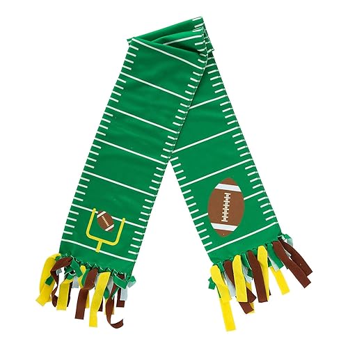 Fleece Football Scarf Craft Kit, Makes 6