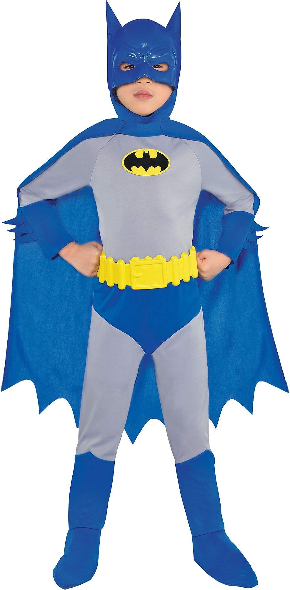 Costumes USA The Brave and the Bold Classic Batman Costume for Boys, Includes a Jumpsuit, a Mask, and More