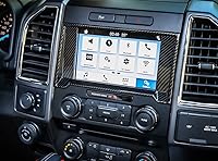 Vista 9 de Nicebee Juego de 11 piezas de decoración de tablero de tablero de control central de ABS compatible con Ford Raptor F150 2015-2020