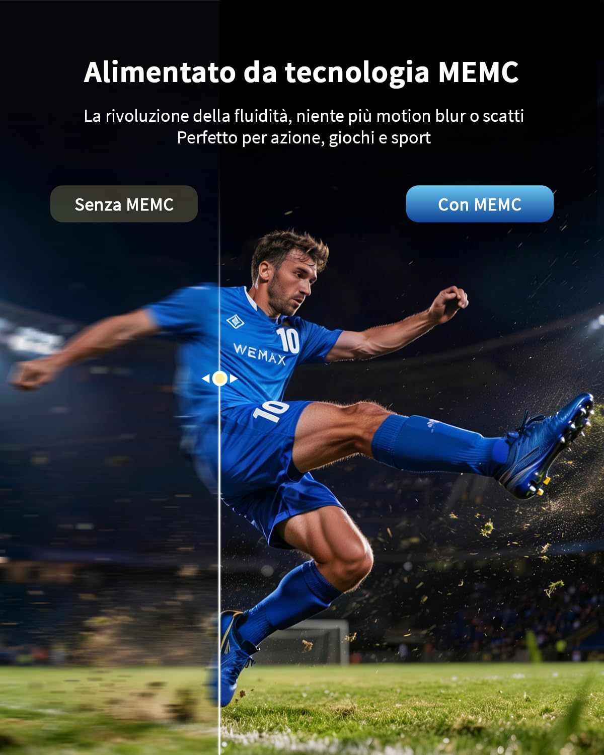 WEMAX Mini Proiettore con Google TV e Netflix Certificato, Nativo 1080P Full HD, 300 ISO Lumen, Autofocus e Keystone Automatico, HDR10, Dolby Audio, WiFi Bluetooth Smart Beamer per Home Cinema, Gaming
