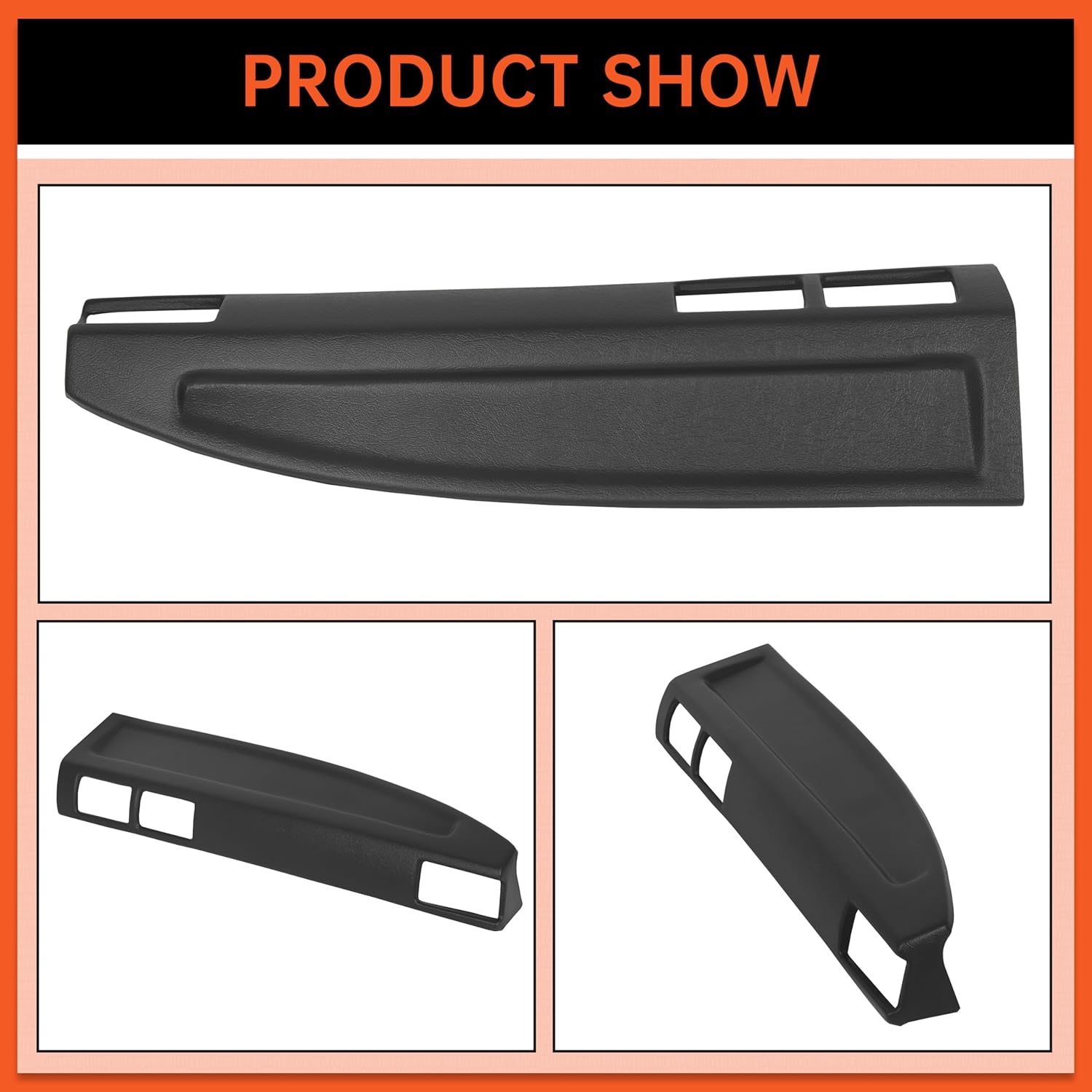 ECOTRIC Dash Pad Cover Compatible with 1984-1986 Toyota 4 Runner Pickup Dash Cap Dashboard - Right Passenger Side
