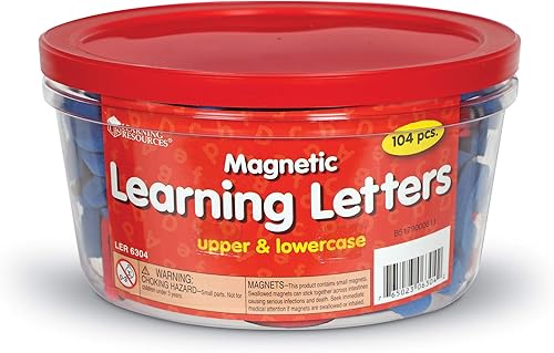 Miniatura 4 de Learning Resources Letras magnéticas suaves de aprendizaje, alfabeto, letras y palabras, suministros de regreso a clases, suministros para maestros
