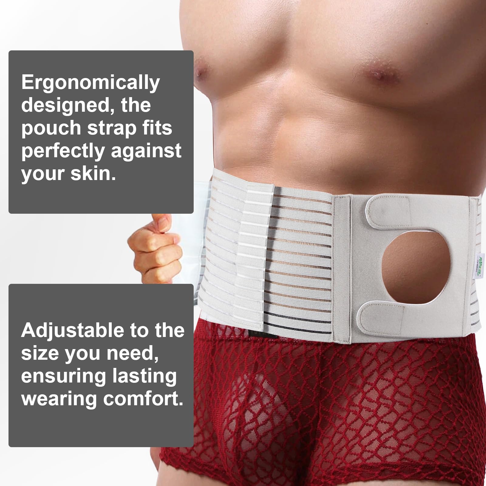 Cintura Per Stomia Da Uomo E Donna, Fascia Per Stomia, Cintura Addominale Post Colostomia, Fascia Addominale Post Operatoria, Prevenzione Delle Ernie Para-Stomali, L