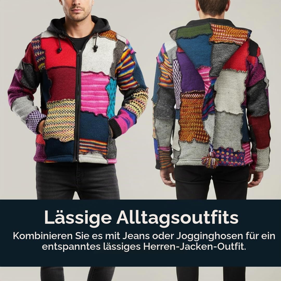 SHOPOHOLIC FASHION Herren Bohemian Hippie-Pullover (1er Pack)