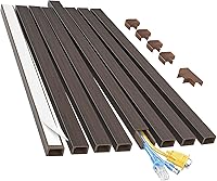 Vista 14 de Yecaye - Ocultador de cable de 125 pulgadas, corrector de cables de canal de un solo cable, sistema de gestión de cables fácil de instalar para un