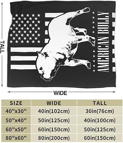 Miniatura 3 de Manta de franela con la bandera americana, suave, afelpada, acogedora, de franela, para sofá, cálida y decorativa