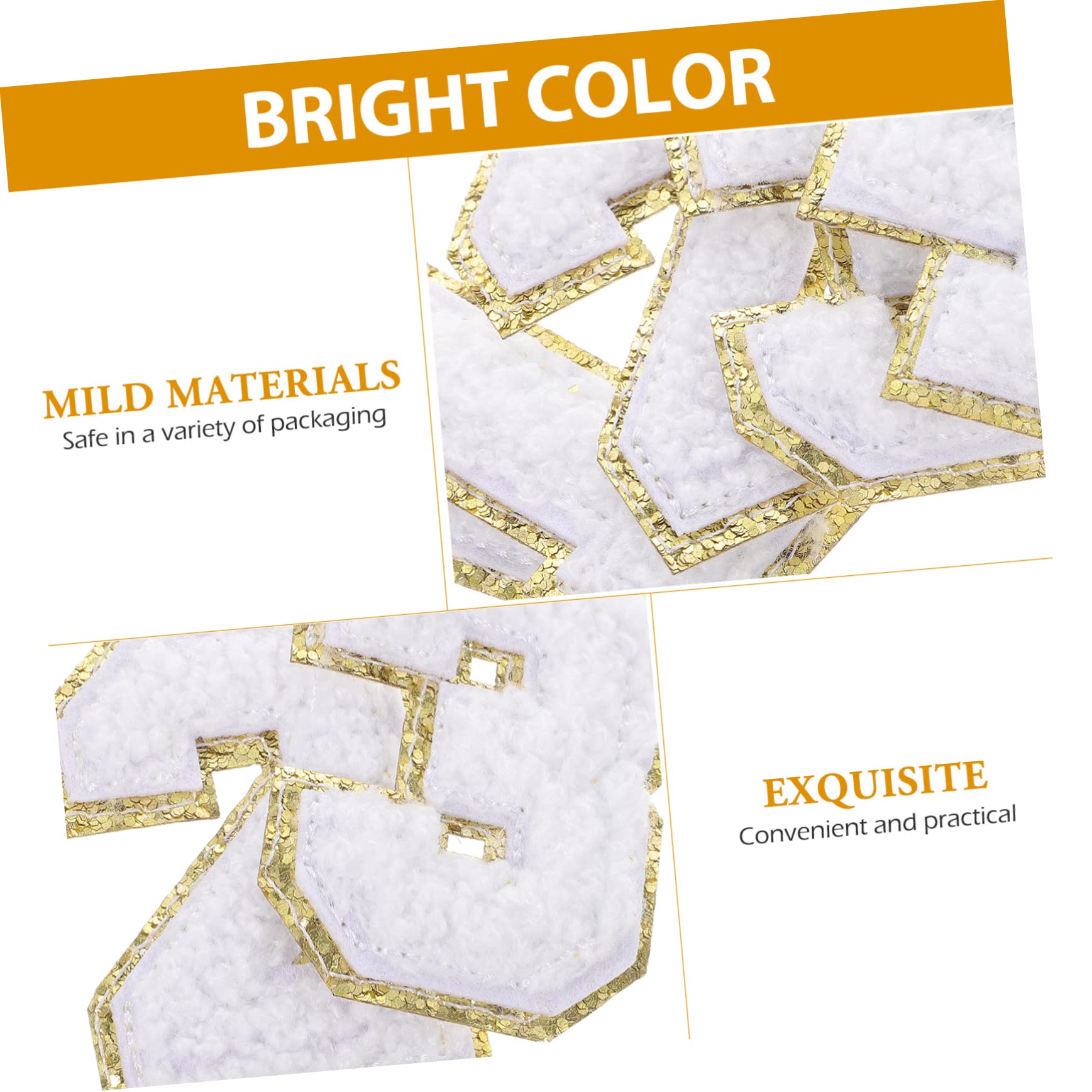 Operitacx 100pièces Patches Numérotés Brodés Pour Réparation De Vêtements Accessoires Décoratifs Pour Personnaliser Tenues