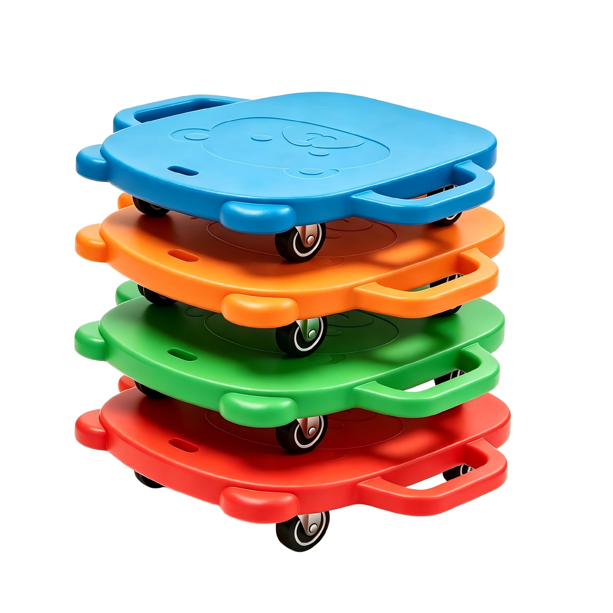 2 Packs Scooter Board with Handle for Kids,No Assembly Needed,Toys for Gym