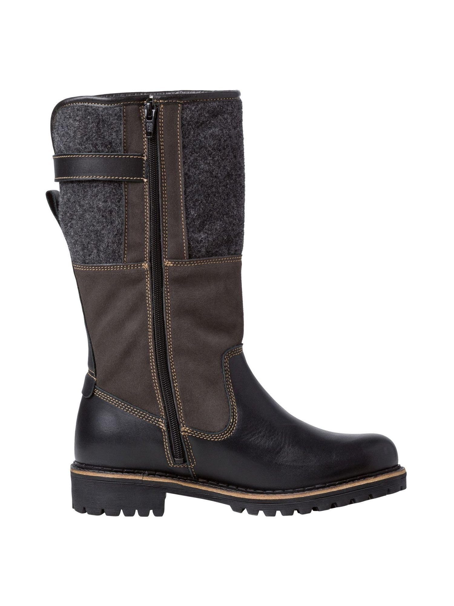 Tamaris Stiefel Materialmix Leder/Textil normal