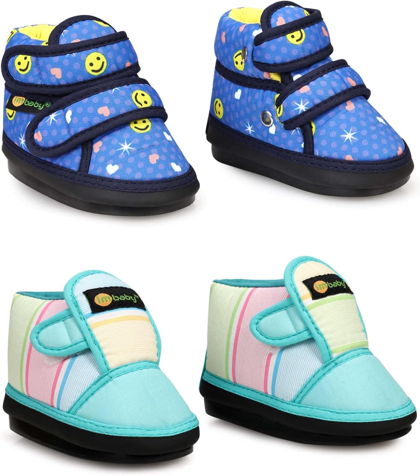 im baby Chu Chu Musical Sound Booties/Shoes for Baby Boys and Girls Blue/Blue 4C