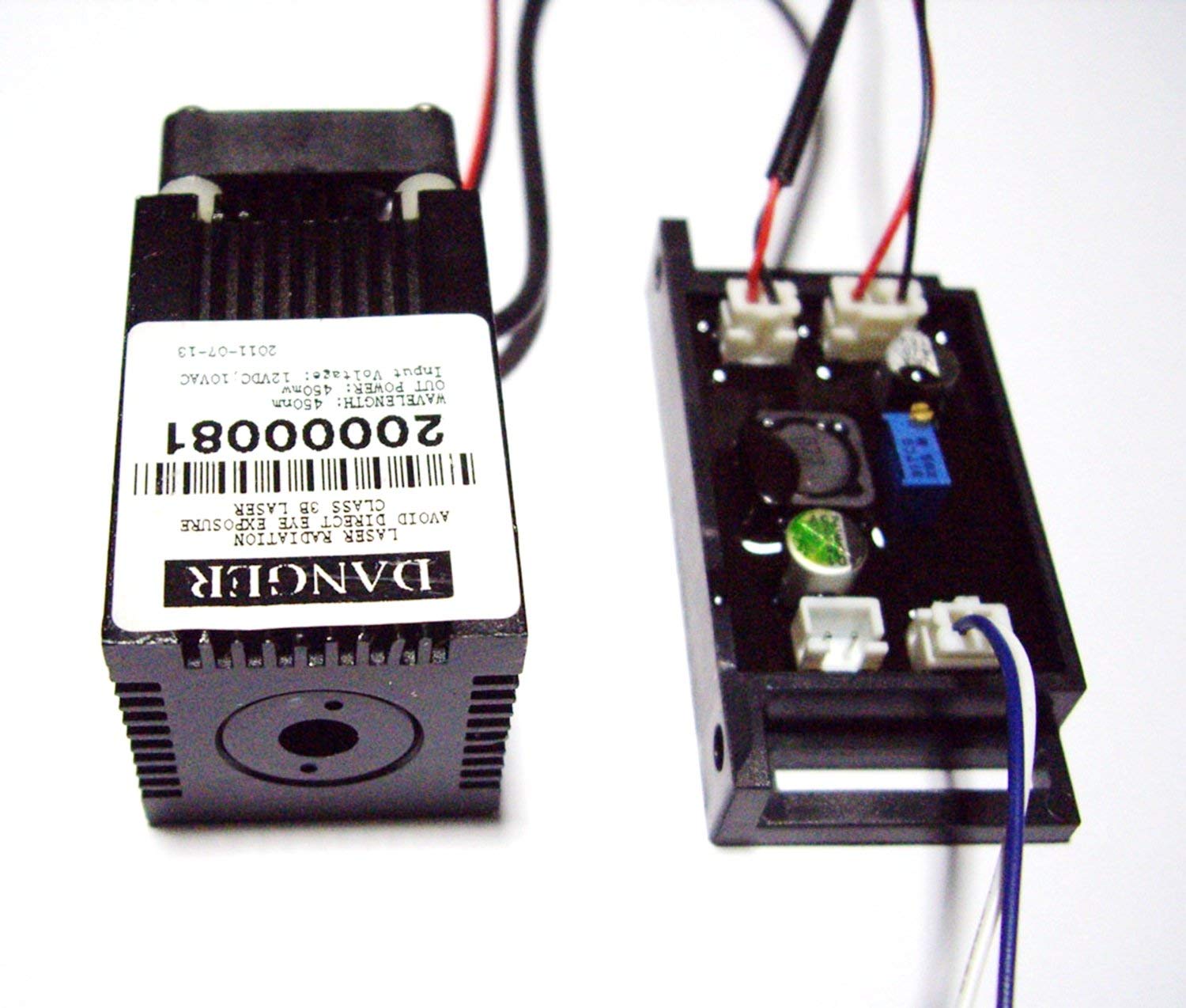 Focalisable laser 450nm 100mw bleu résout les problèmes d'alignement flou sur CNC