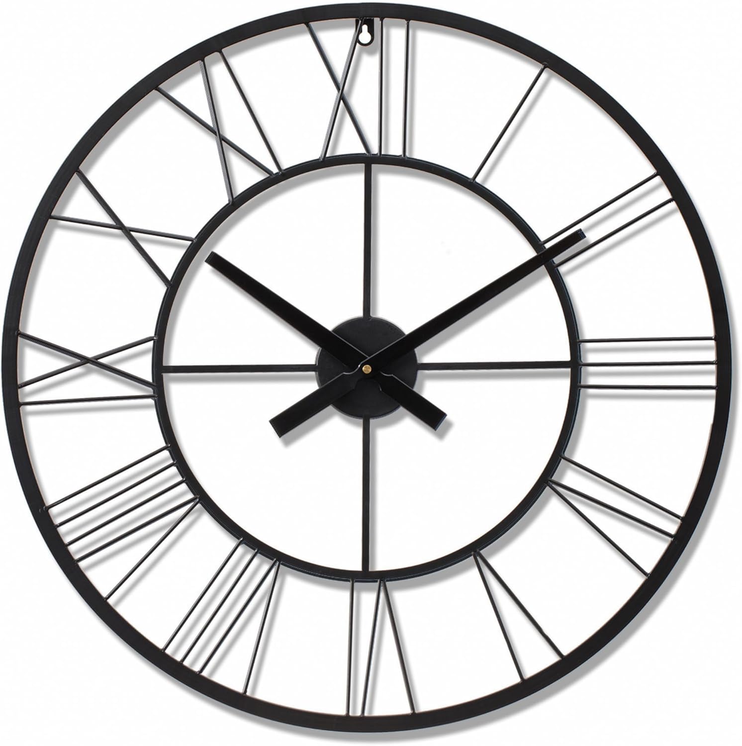 Large Wall Clock, Modern Wall Clocks for Living Room Decor, Black Clock