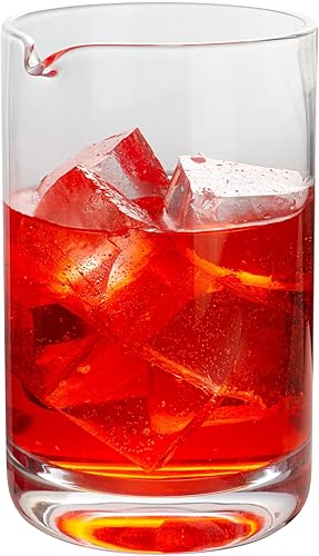 Restaurantware Vaso mezclador de cóctel de 30 oz soplado a mano, cristal 4 12" x 4" x 6 12" - caja de 1 unidad
