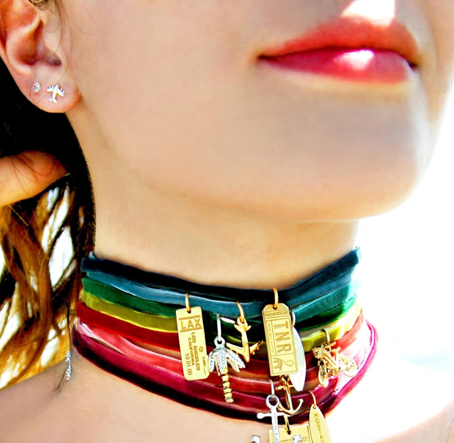 Jet Set Candy Airplane Earrings