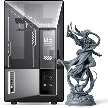 ELEGOO MARS 5 Ultra 9K 3D Printer 150mm/h High Speed Printing Smart Auto Leveling Intelligent Detection MSLA Resin 3D Printer Print Size 153.36x77.76x165 mm  / 6.04x3.06x6.5 inch