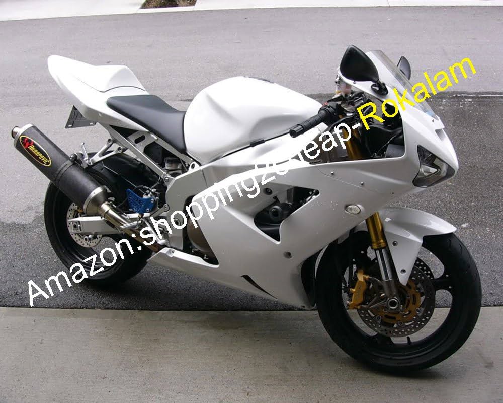 ZX6R Popular White Fairings For Kawasaki Ninja ZX-6R 636 03