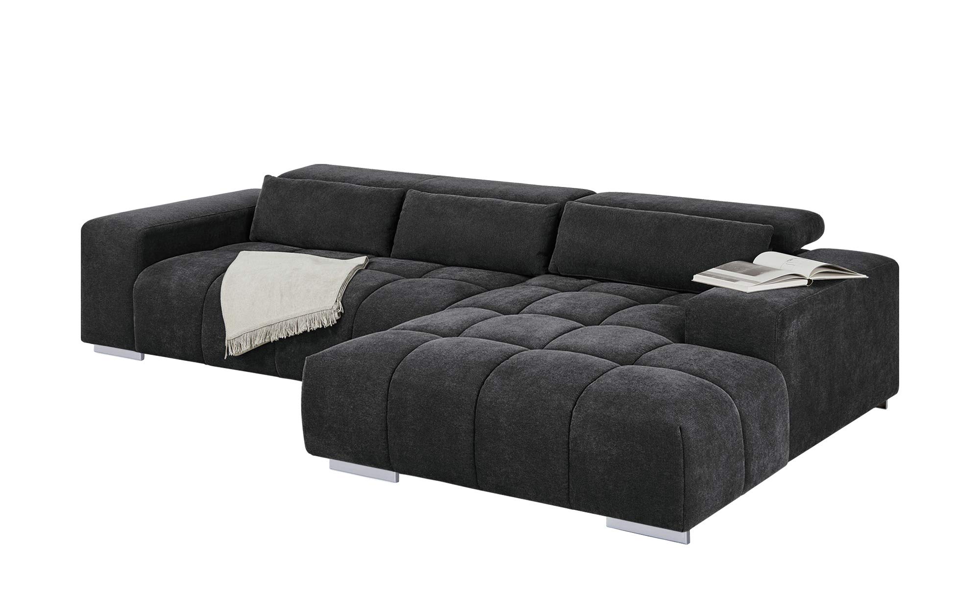 INLENDISH Magnum lshape 6 Seater Fabric Camel Yellow Sofa Set (LHS) Comfortable Living Room | Luxurious Sofa 4