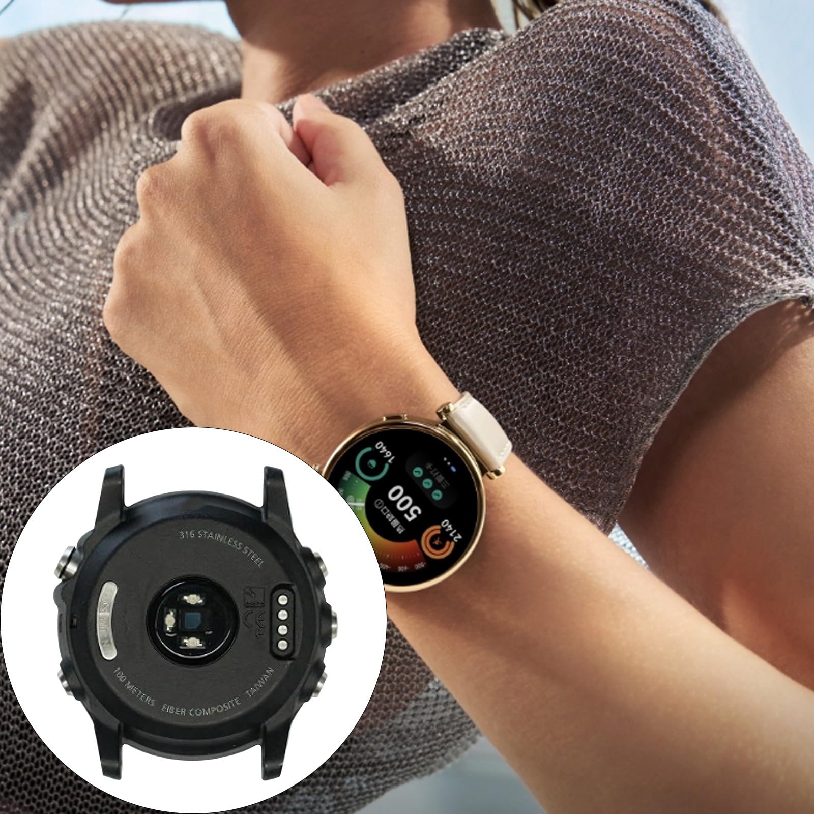 Coque arrière de rechange pour montre intelligente garantissant une précision et une résistance de 10 ATM et boîtier arrière scellé pour montre connectée