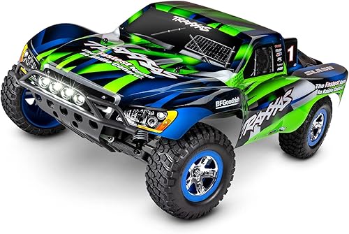 Traxxas Slash Camión de carreras 2WD de escala 110. Listo para Race con sistema de radio TQ de 2.4 GHz, XL-5 ESC (FWDrev) y luces LED. Incluye