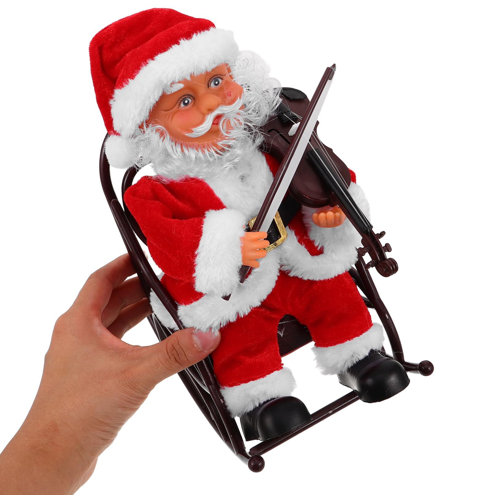 BESPORTBLE Juguete De Papá Noel Musical Eléctrico con Silla De Ruedas para Fiestas De Navidad y Decoración Creativa Obsequio Adultos