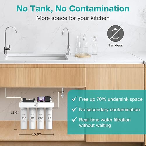 Miniatura 3 de Un sistema de filtro para cartucho de reemplazo del sistema de ósmosis inversa UV T1-400