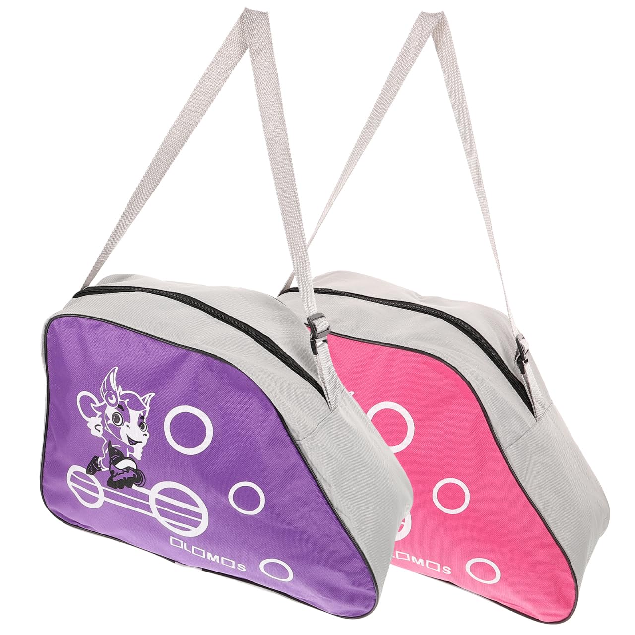 Happyyami 2pcs Borsa per Pattini a Rotelle in Tessuto Oxford, Borsa per Scarpe da Pattinaggio, per il Trasporto di Pattini a Rotelle, con Tracolla Regolabile