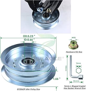 Amazon.com : POSEAGLE GY20629 Idler Pulley Replaces GY20110