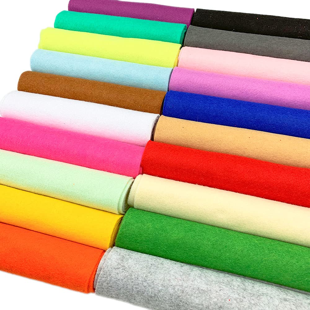 MEENU 20 x 90 cm weicher Filzstoff Vliesstoff Stoff Stoff Wohnkultur DIY Spielzeug Nähen Puppen Handwerk handgefertigtes Material
