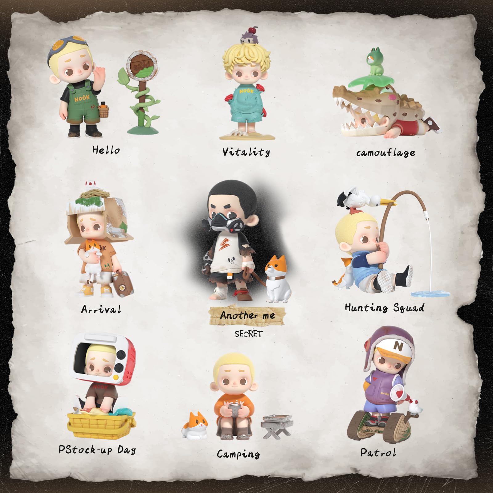 52TOYS Nook Wasteland Chibi Collectible Figure 3 Inch for Table