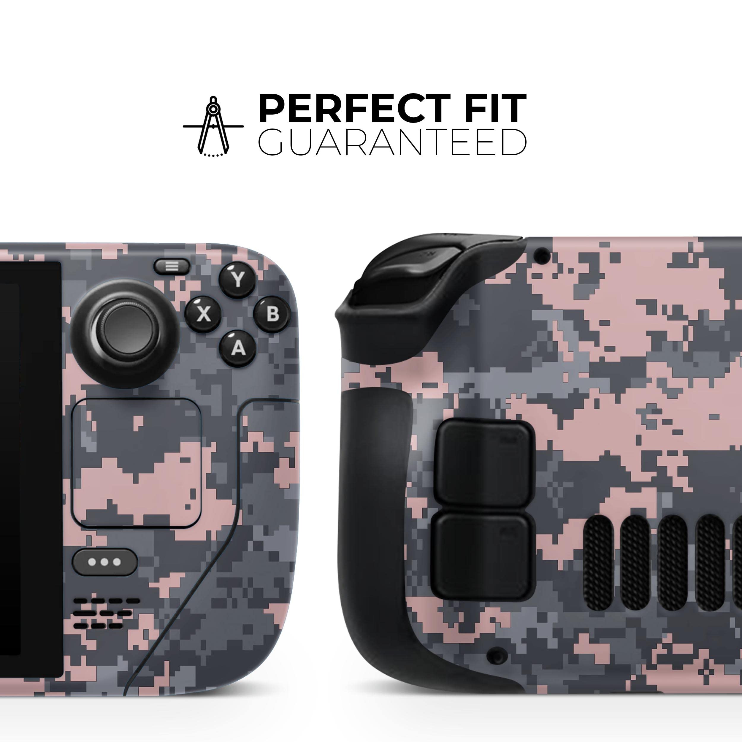 Design Skinz - Compatible with Steam Deck - Skin Decal Protective Scratch-Resistant Removable Vinyl Wrap Cover - Subtle Pink and Gray Digital Camouflage