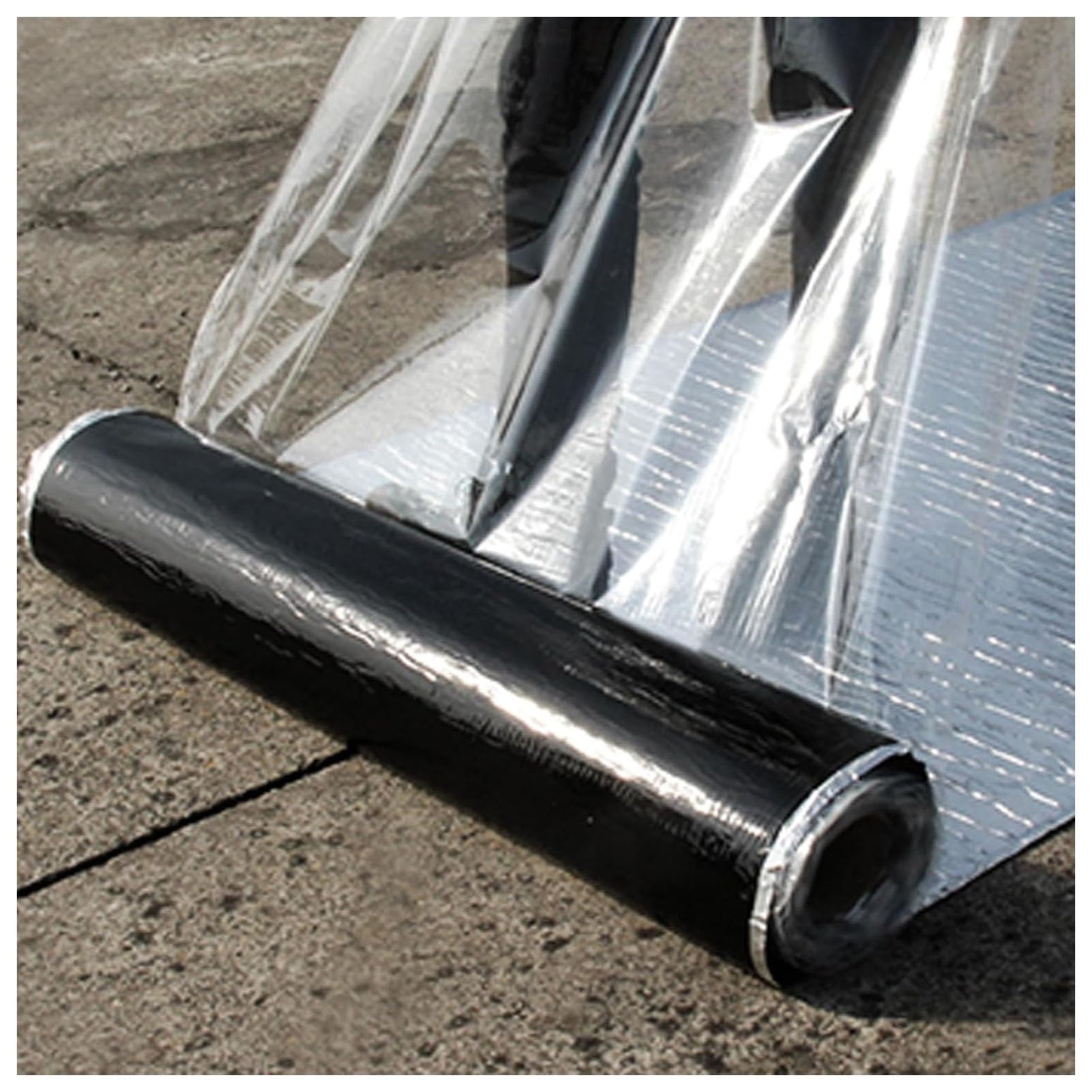 Genérico Cinta de Papel de Aluminio Personalizable - Cinta autoadhesiva de reparación para techos, Tejas asfálticas, láminas impermeabilizantes para techos y tapajuntas - Duradera y Resistente a la i