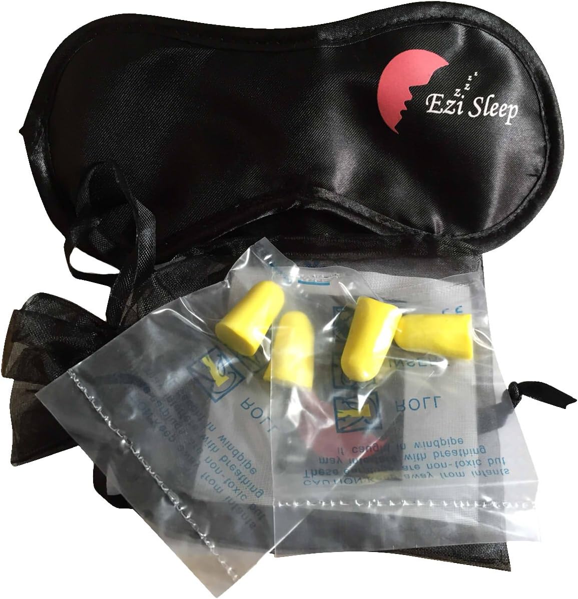 Ezi Sleep premium sleeping mask with 2 earplugs + a bonus pack of 4 extra
