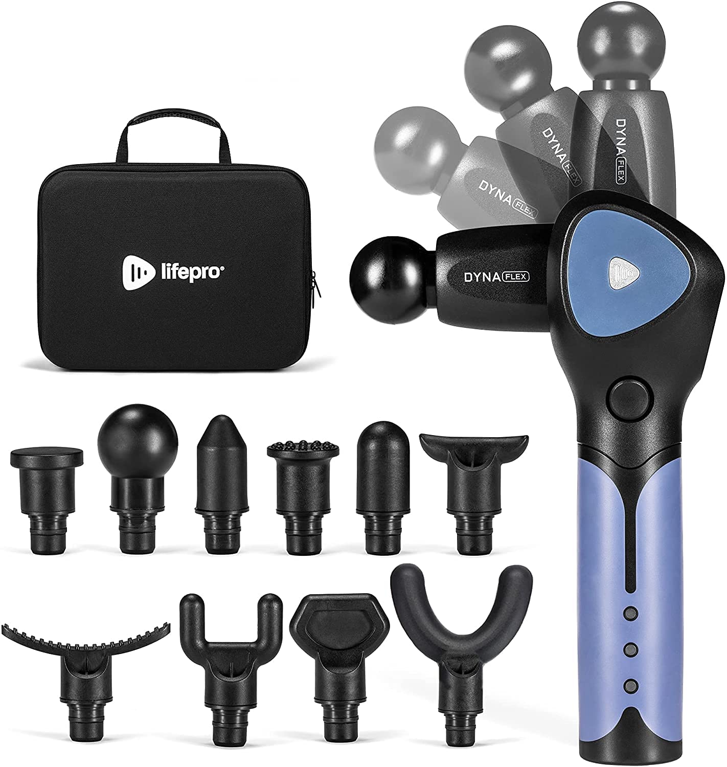 Buy LifePro Sonic Deep Tissue Massage Gun HeavyDuty, Adjustable Deep