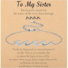 Friendship Bracelets for Women Best Friend Daughter Sister Gifts | Wave Bracelet for Birthday, Christmas Inspiration Jewelry