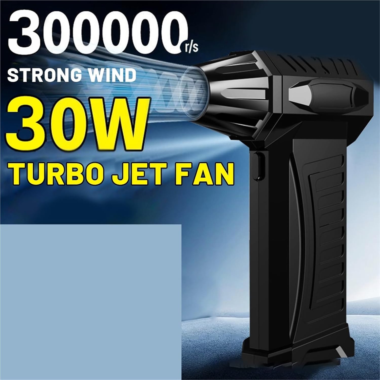 10000mAh Mini Jet Fan 300000RPM Powerful Air Blower Vacuum Dust Cleaner Strong Winds Brushless Jet Blower(300000rmp)