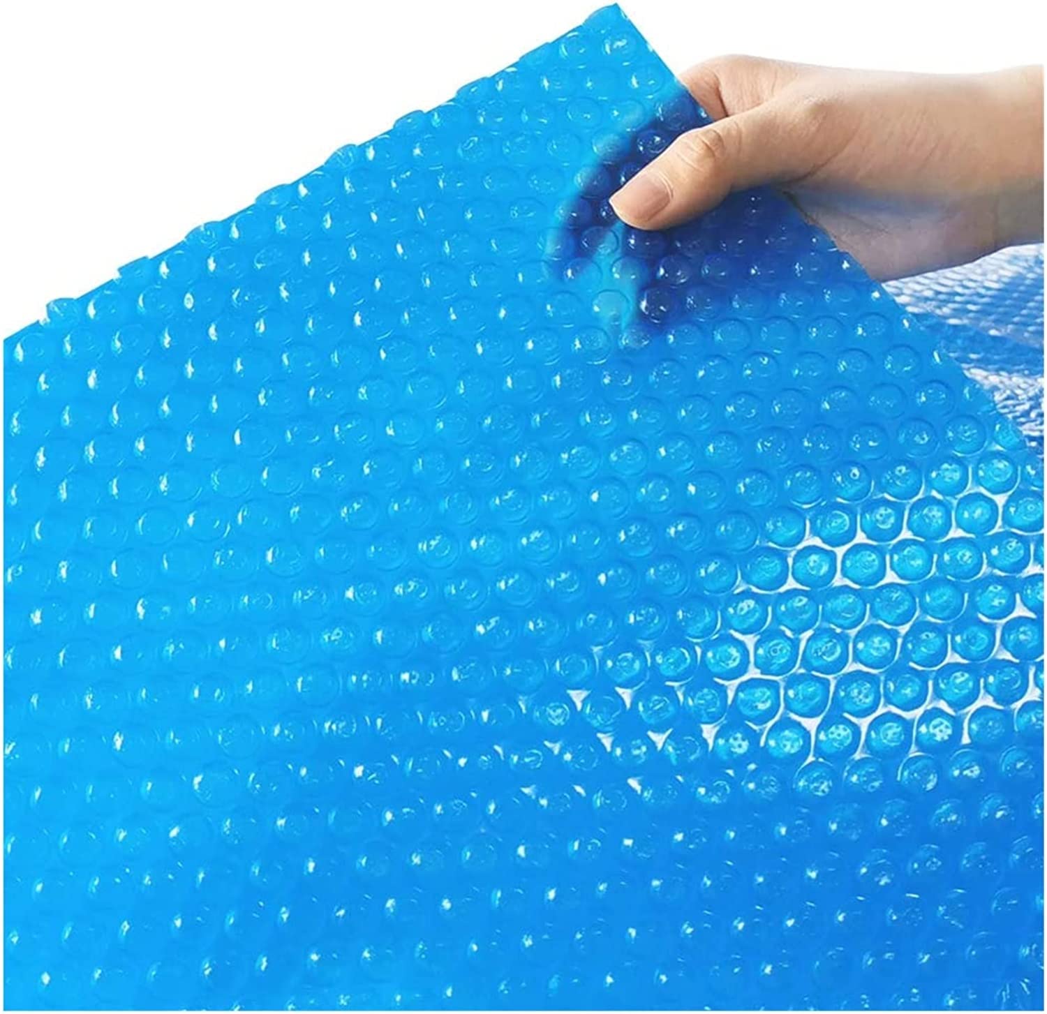 Przykrycie na basen, osłona przeciwsłoneczna na basen, termiczny, pływający koc solarny zatrzymujący ciepło do zewnętrznego basenu ramowego(150cm x 200cm (5ftx6ft))