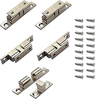 Vista 9 de Ball Catch Omitfu - Juego de 6 rodillos de tensión de doble bola de latón macizo chapado en cromo ajustable con tornillos