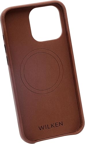 Miniatura 9 de Wilken - Funda de cuero envuelta compatible con iPhone, compatible con MagSafe y carga inalámbrica, cuero de grano superior, protección de pantalla