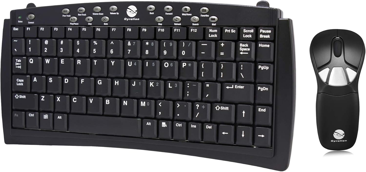 Gyration Air Mouse Go Plus and Compact Wireless Keyboard