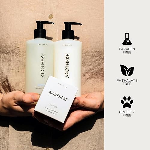 Miniatura 5 de APOTHEKE Loción perfumada para manos y cuerpo para mujeres y hombres, carbón (10 fl oz)