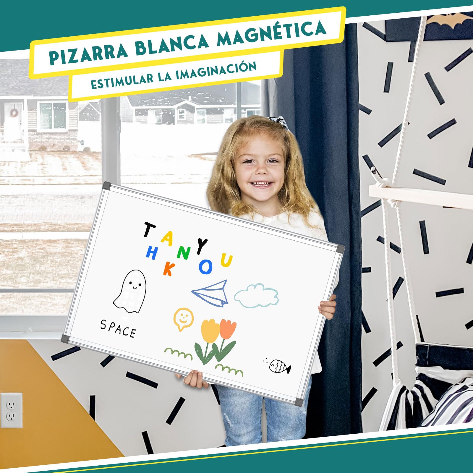 Pizarra Blanca Magnética, Pizarra Magnetica, 40x60cm Pizarra Blanca con Marco de Aluminio, Bandeja para Rotuladores