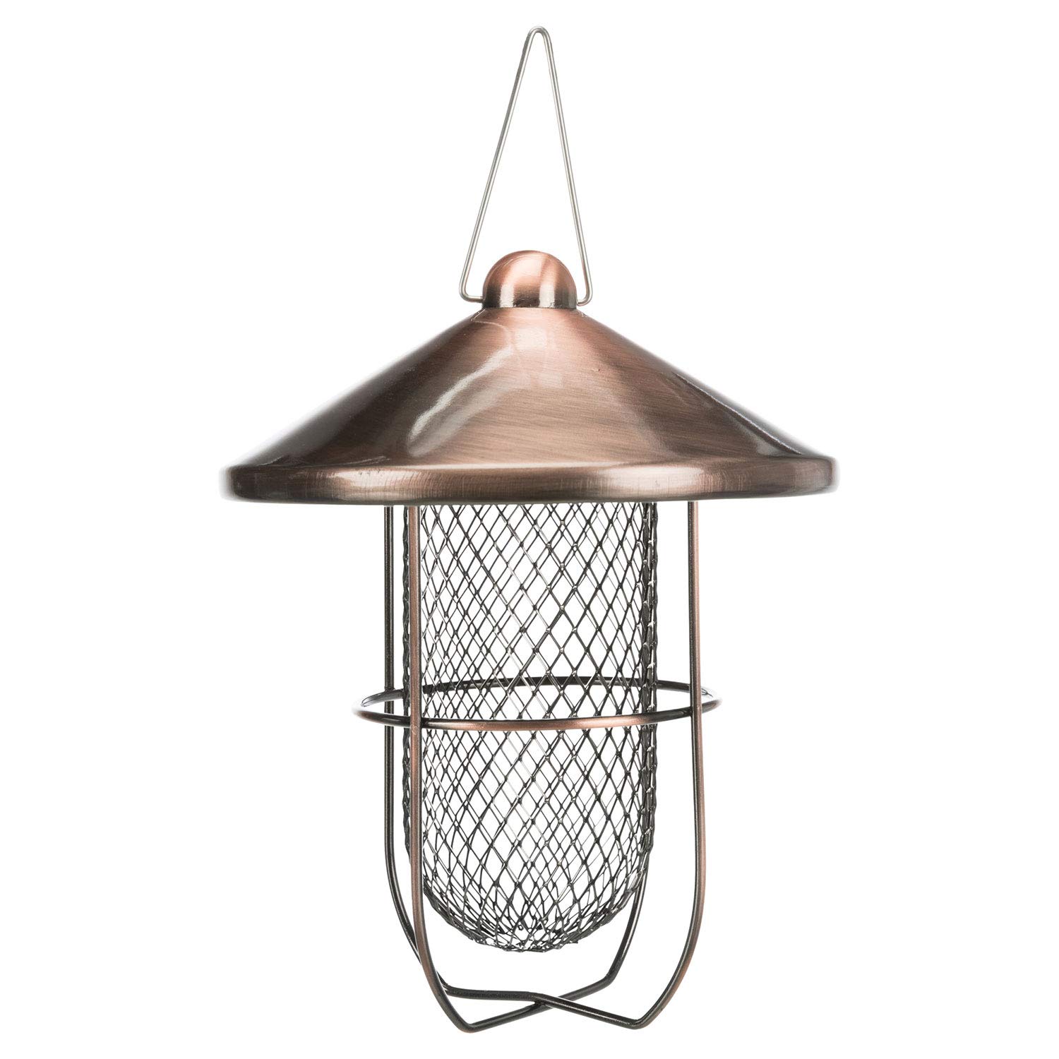 Trixie 55653 Futterspender mit Schutzgitter, Metall, 500 ml/ø 19 × 26 cm, Kupfer