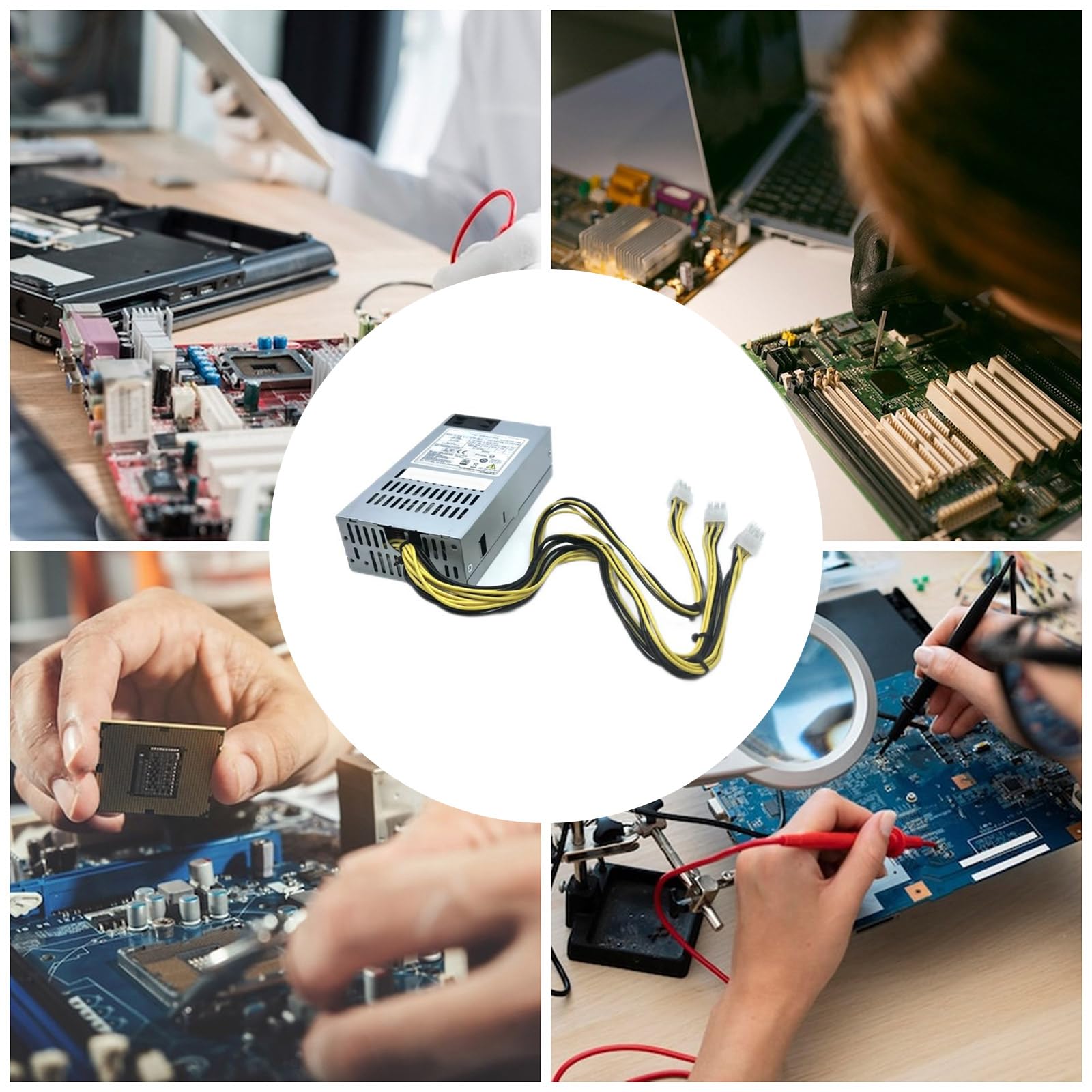 Hocheffizientes 250/300/400/500 W 1U Flexs ATXs-Netzteil mit PCIe 6-poligen Steckern für stabilen Betrieb Server-Stromversorgung