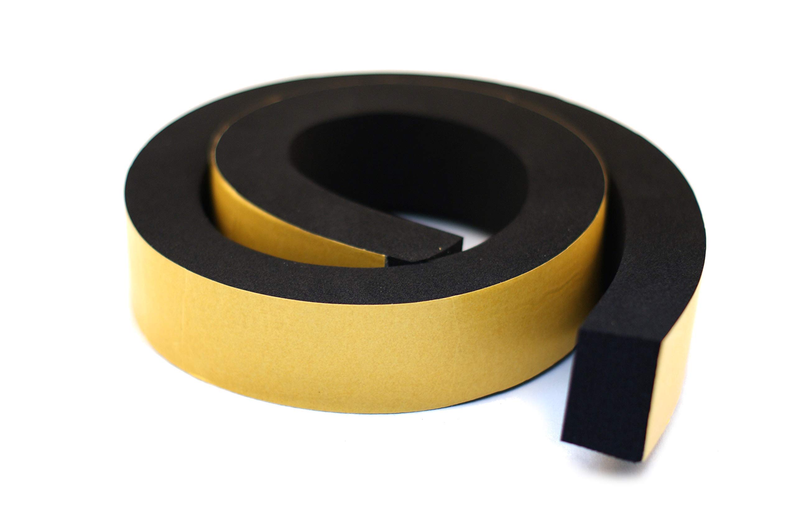 RS® Neoprene Rubber Self-Adhesive Sponge Strip 40mm Wide x 20mm Thick x 2m Long for Sealing, Weather Strip, Cushioning, Anti-Vibration, Anti-Slip, Gaskets & DIY