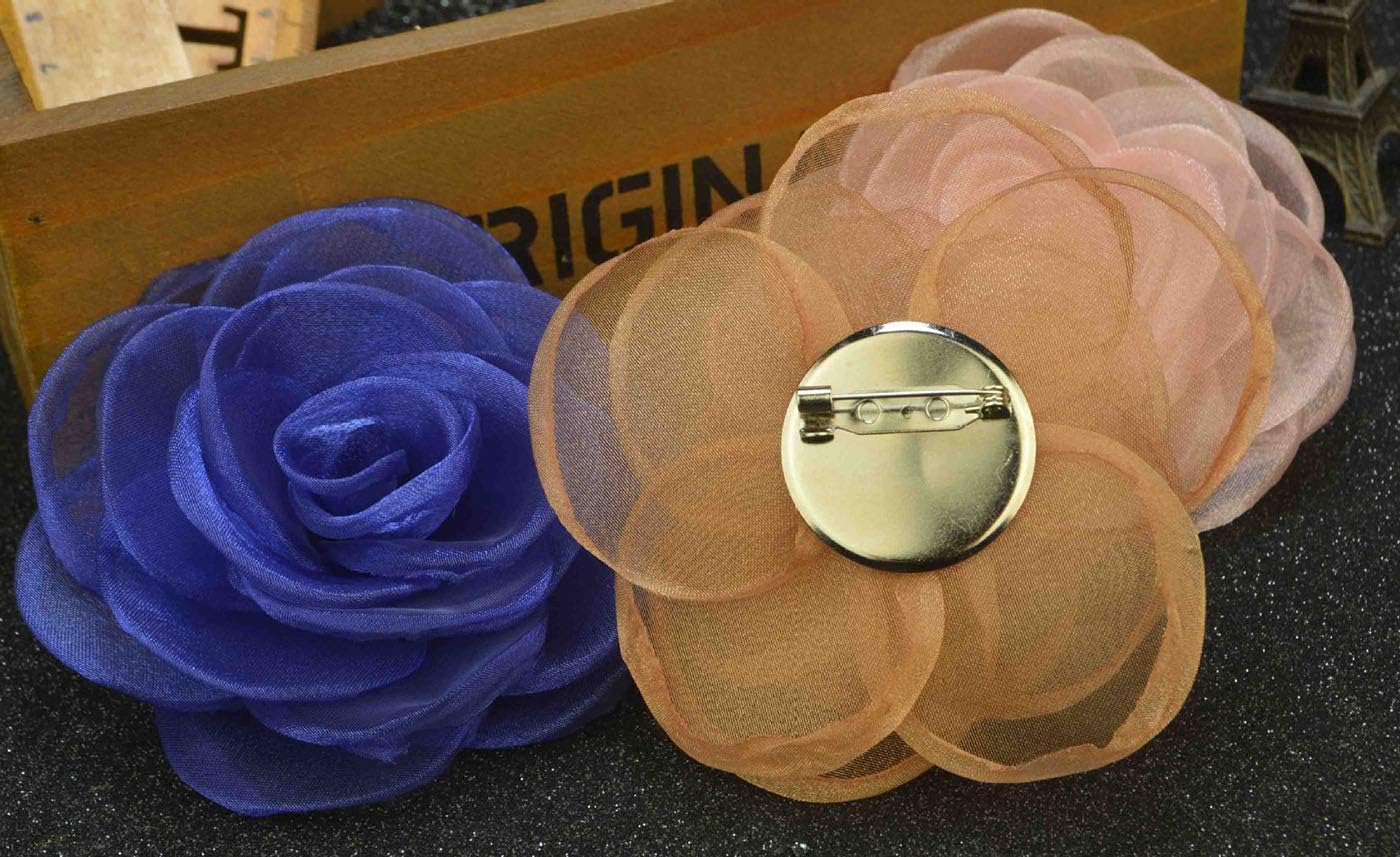 RuiLing 100pcs 2.5cm Silver Brooch Clasps Pin Disk Base Disc Blank Thicken Cabochon Trays for Badge DIY Jewelry Craft Making Decoration Accessories