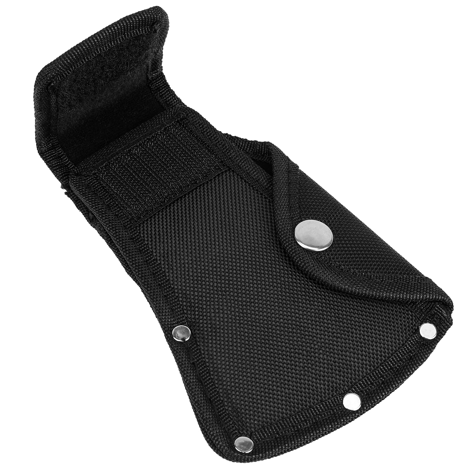 Axe Blade Cover, Hatchet Cover Sheath, Axe Head Cover for 1-1/4lb Axe, Black Axe Shea, Hatchet Head Sheath Holster,Th Double Snap Hatchet Blade Protector, Hatchet Edge Protector for Hiking Outdoors