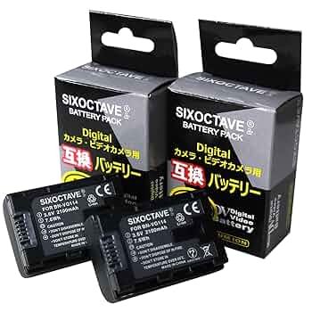 Amazon | SIXOCTAVE 2個セット ビクター 互換 バッテリー BN